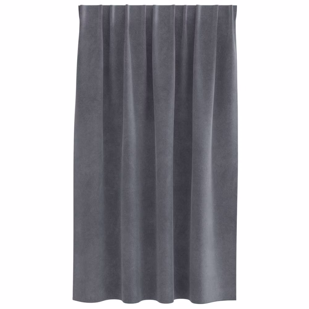 Berkfield Home Blackout Velvet Curtains, 2 Pack, Super Light Grey – 3