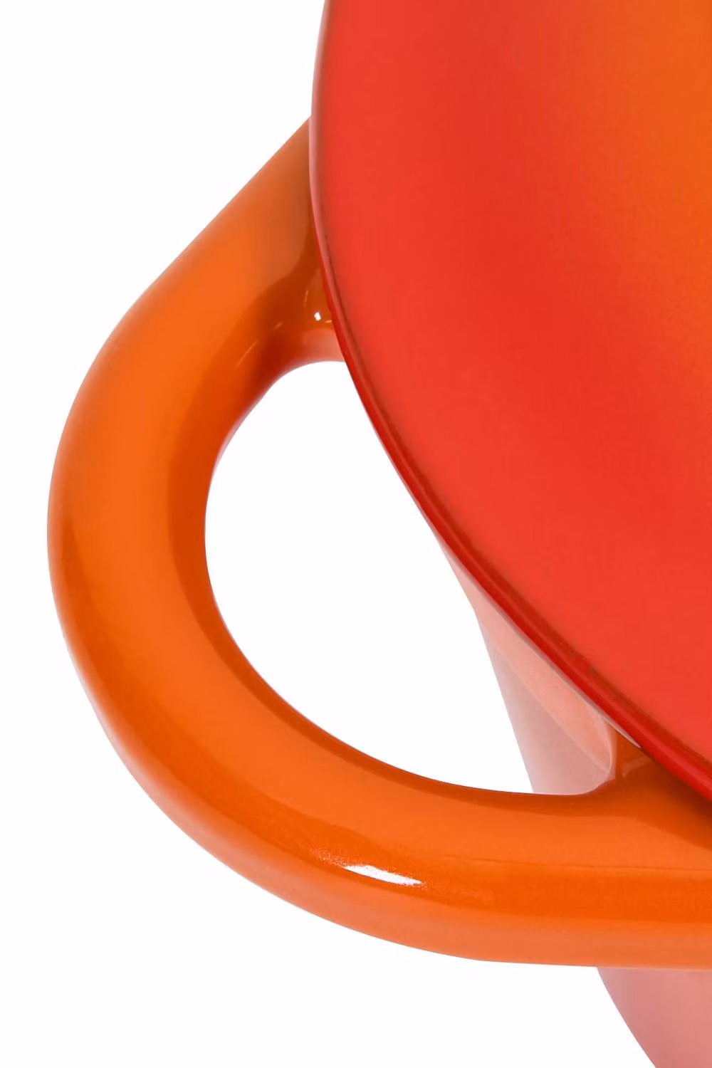 Garden Sanctuary Enamelled Cast Iron Dutch Oven Pot for Bread Baking in Orange – 3