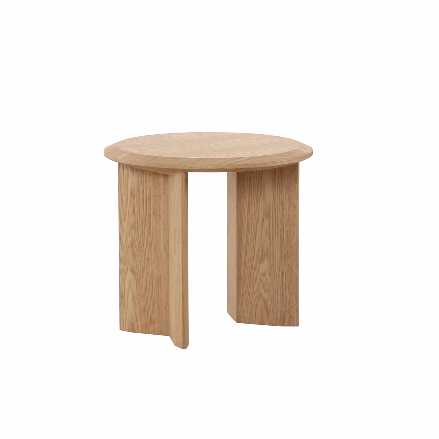 Dome Deco TOLEDO Beige Round Wood Side Table