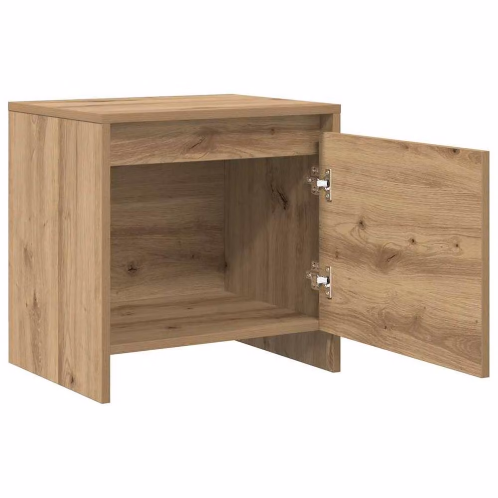 Berkfield Home Artisan Oak Bedside Cabinet in Brown – 3