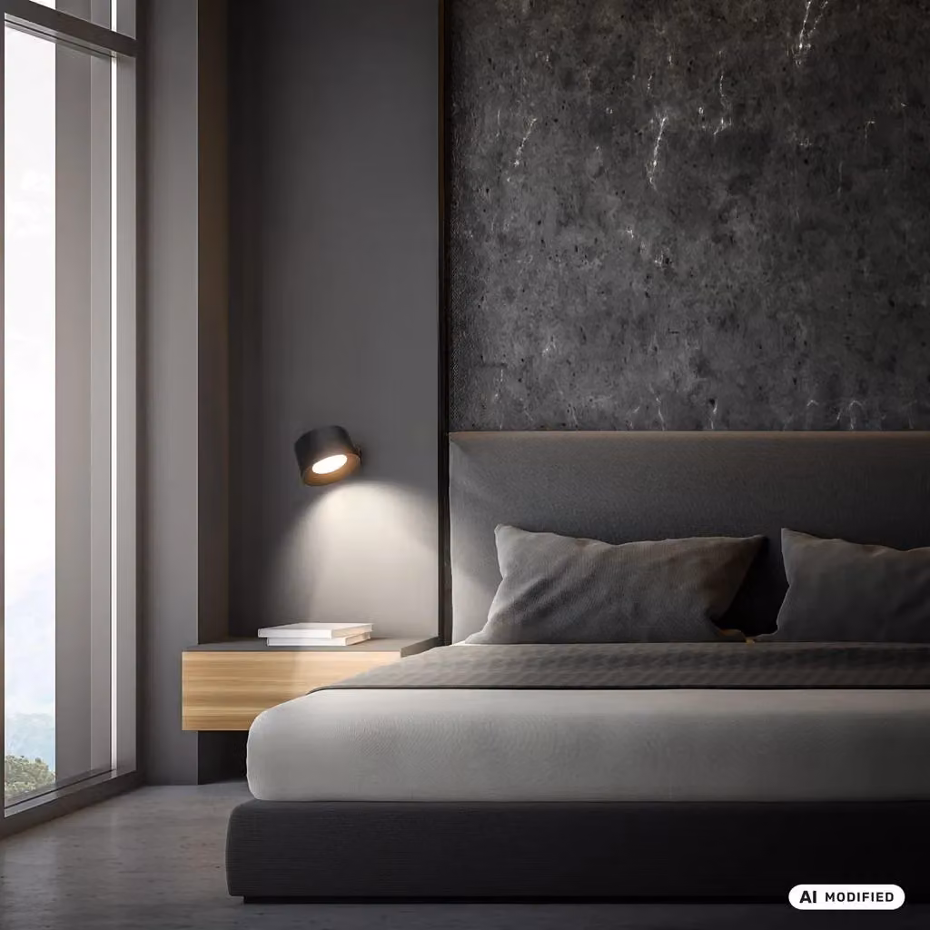 Briloner Black Rechargeable LED Wall Light with Dimmable Touch Control and Magnetic Mount – 3