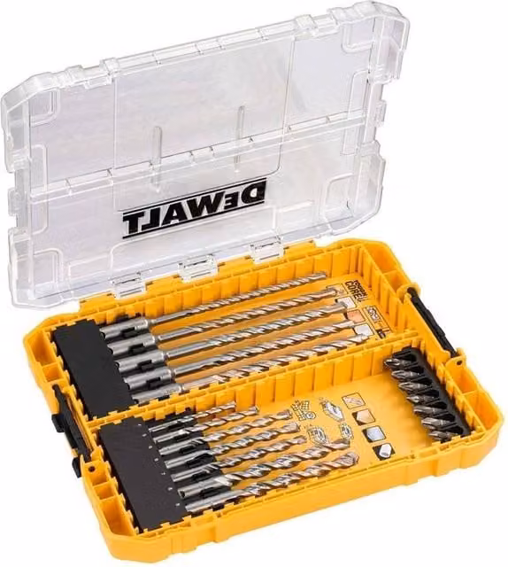 DeWalt DT70754 19 Piece Mixed Drill and Bit Set in Yellow and Multicolour
