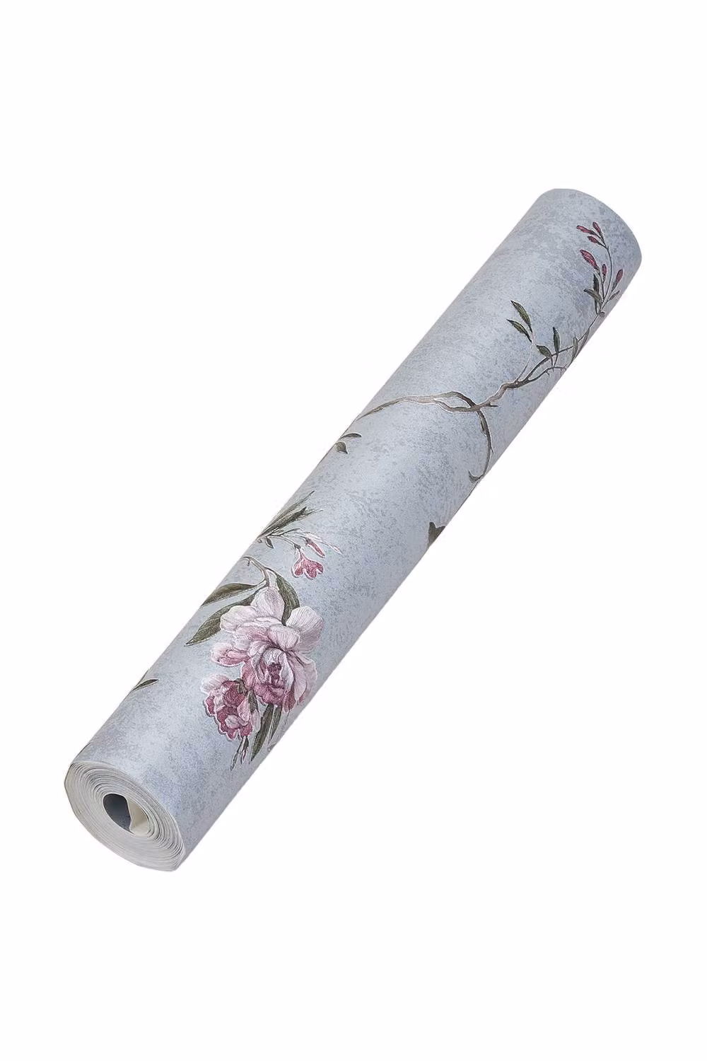 Living and Home Cottage Style Floral Vine Wallpaper in Light Blue with Blooming Branch Pattern – 2