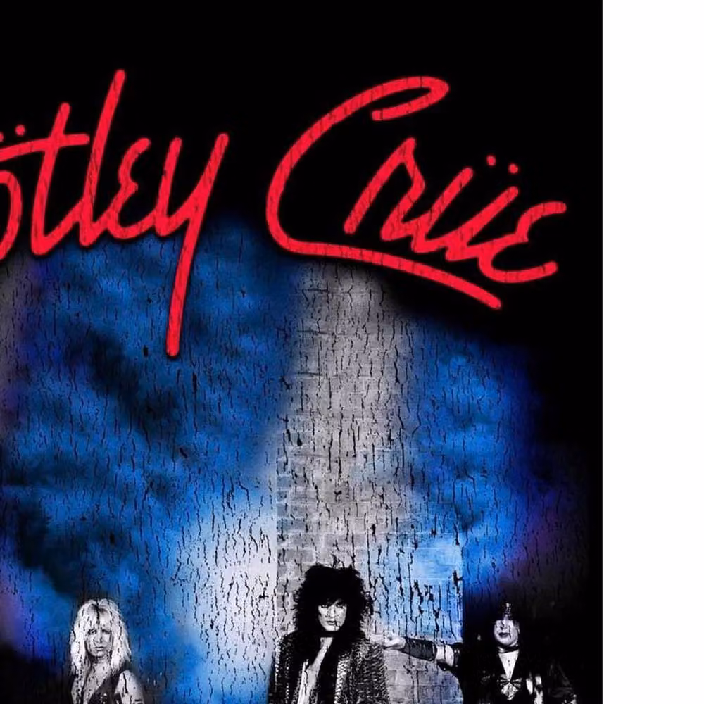 Motley Crue Multicolour Graphic Textile Poster in Black – 2