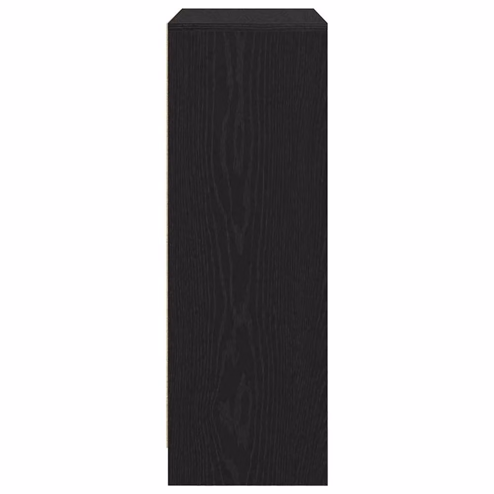 Berkfield Home Modern Sideboard with Drawers and Doors in Black Oak, W/D/H: 73 x 31 x 90 cm – 4