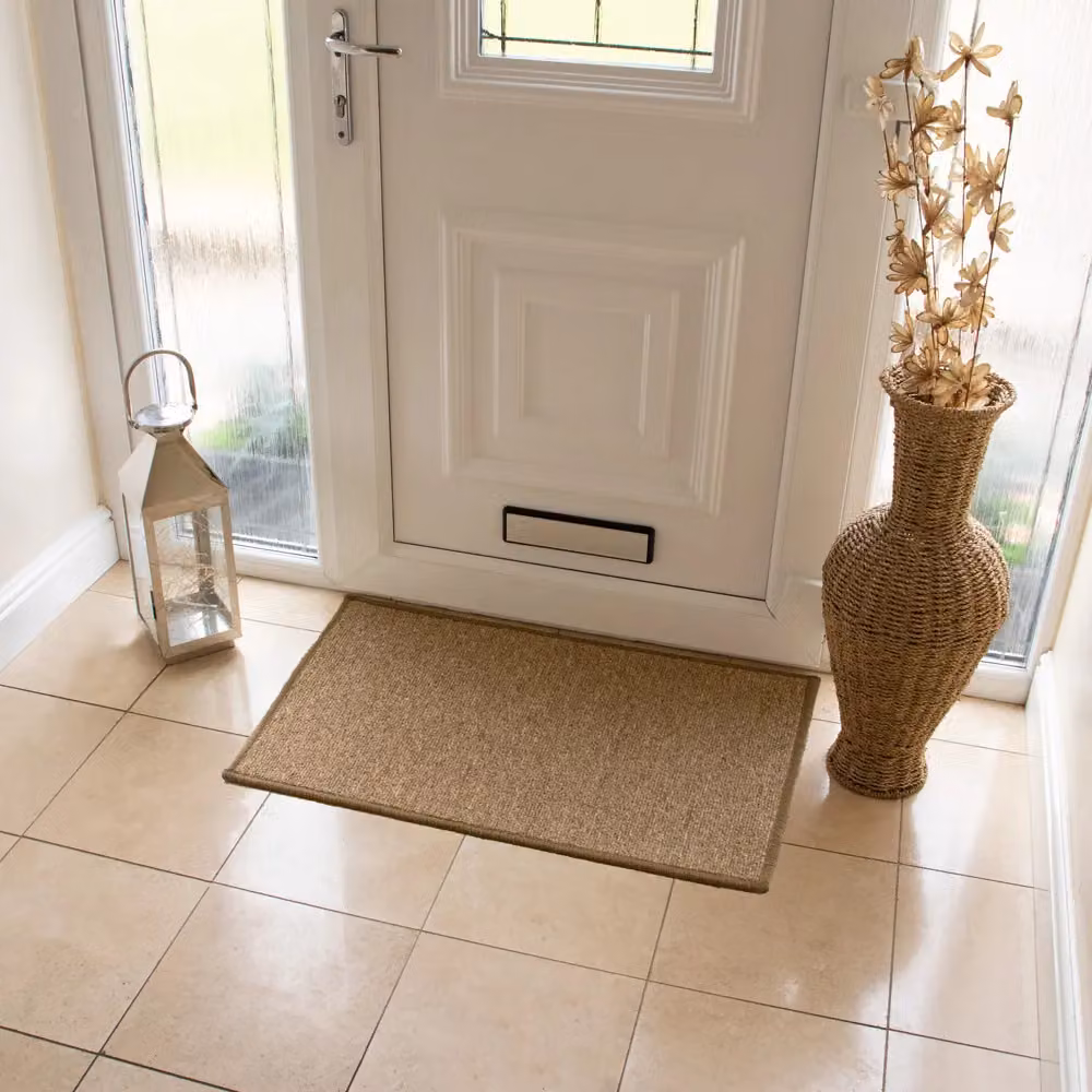 JVL Eden Machine Washable Latex Backed Doormat, Beige, W: 50 cm, D: 80 cm – 4
