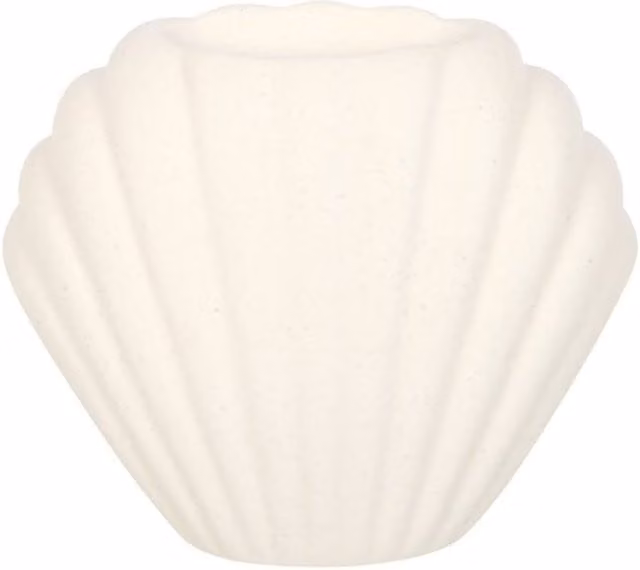 KDMD Seashell Stone Oil Burner in Sand and White