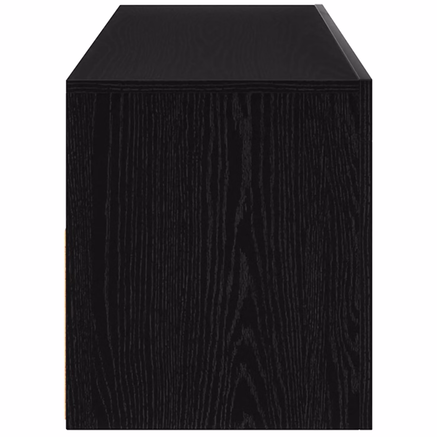 Berkfield Home Modern TV Stand with Integrated LED Lights in Black Oak, W/D/H: 75 x 40 x 40 cm – 4