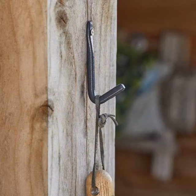 Garden Mile Set of 2 Black Wall Mounted Hanging Basket Brackets