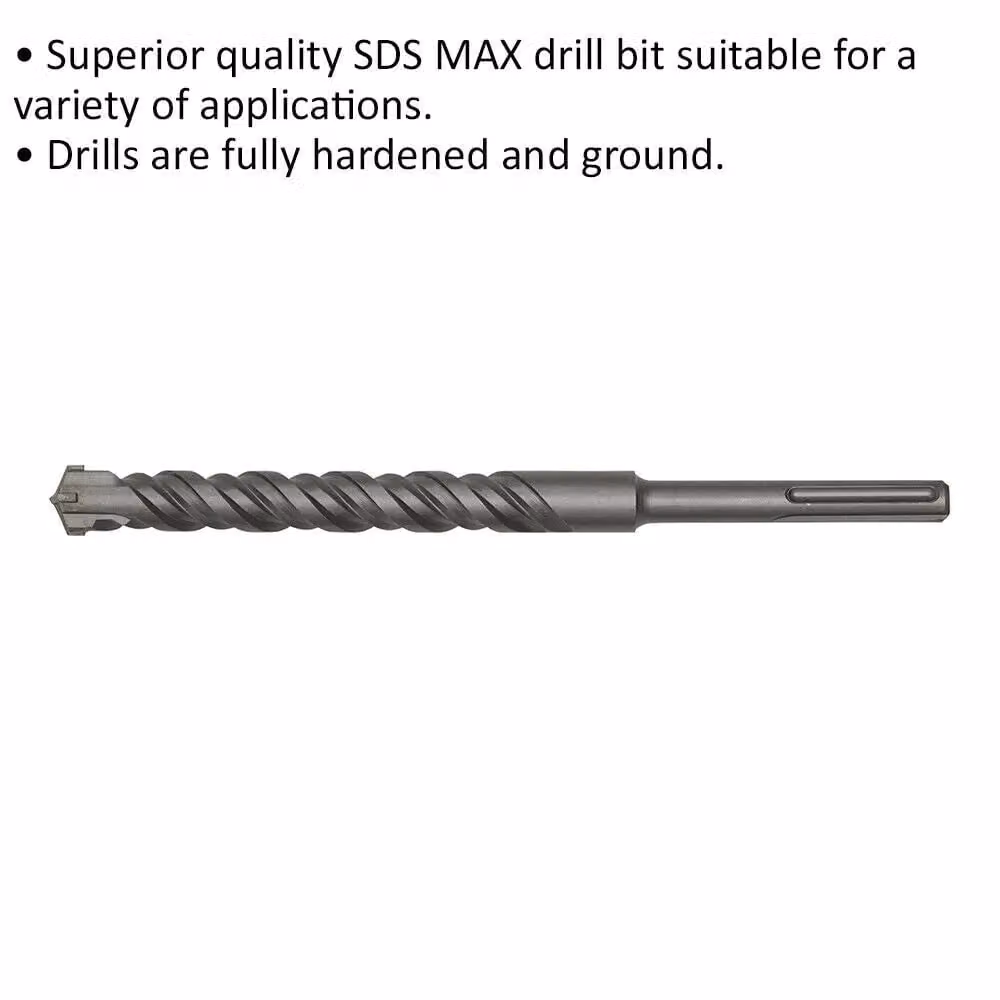 Loops SDS Max Masonry Drill Bit, Multicolour, Diameter: 30 mm, Length: 370 mm – 2