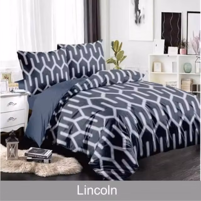 Ezysleep Blue Graphic Modern Printed Duvet Set with Pillowcase, 200 cm