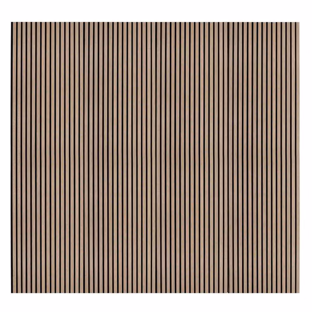 Monstershop Acoustic Slat Wall Panel, Light Walnut and Terracotta, W/D/H: 240 x 60 x 1.2 cm – 6
