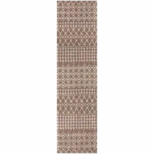 THE RUGS Moroccan Design Beige Living Room and Bedroom Rug, W/D/H: 80 x 300 cm – 3