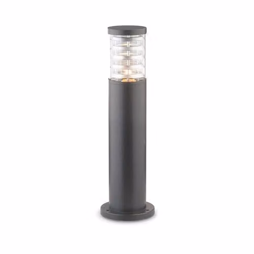 Netlighting Tronco Outdoor Bollard Lamp in Anthracite and Black, Aluminium and Glass, IP65, E27