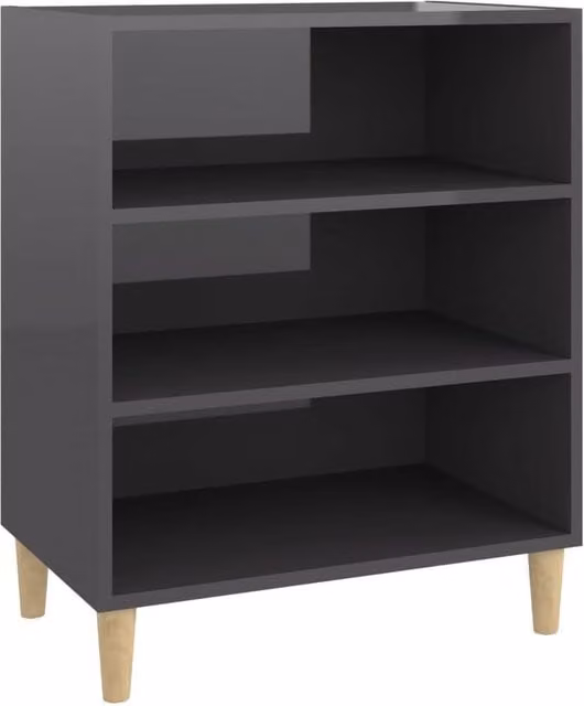 Berkfield Home High Gloss Grey Sideboard, W/D/H: 57 x 35 x 70 cm – 1