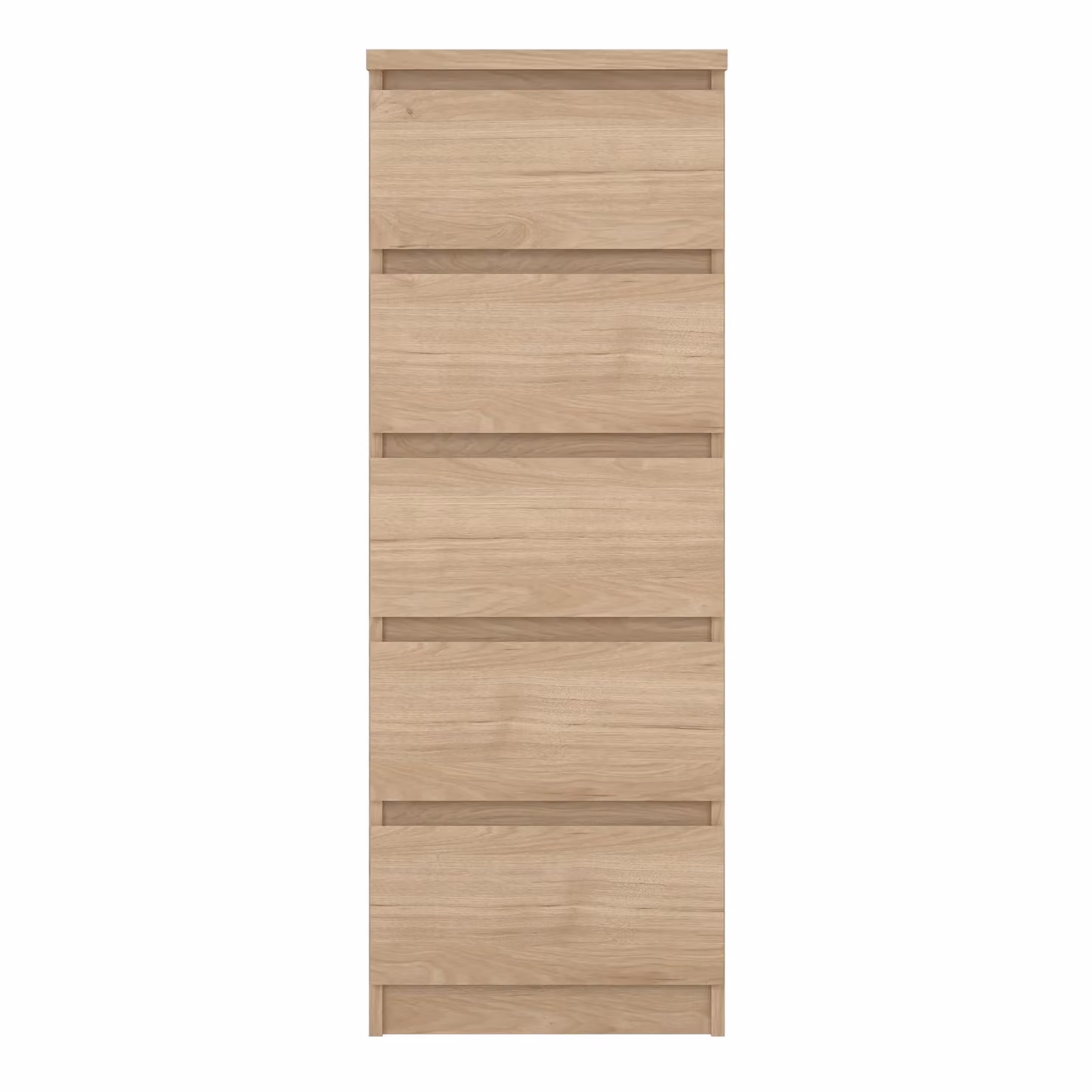 Furniture To Go Naia Narrow Chest of 5 Drawers in Oak Brown – 2