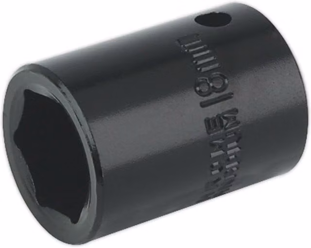 Loops 18mm Forged Impact Socket 1/2 Inch Sq Drive Chrome-Vanadium Wrench Socket – 1