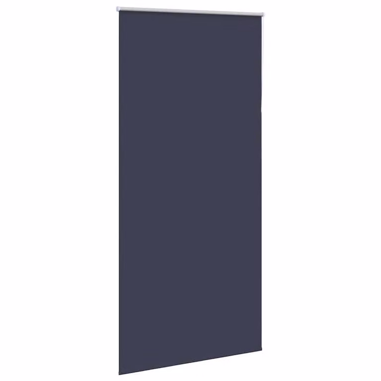 Berkfield Home Blue Blackout Roller Blind, Thermal Insulating Polyester Fabric, W: 120 cm, H: 130 cm