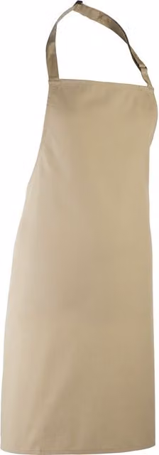 Premier Colours Poly Cotton Professional Bib Apron in Beige – 1
