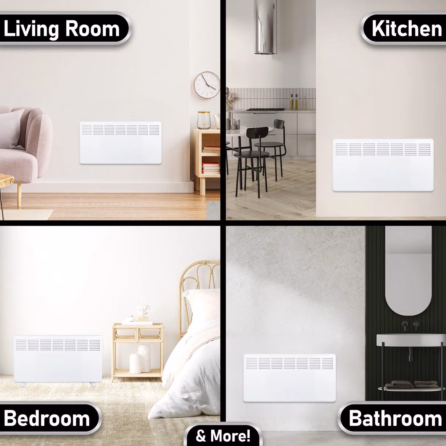 MYLEK Smart App Wifi Electric Panel Heater, 2kW Convector, White – 5