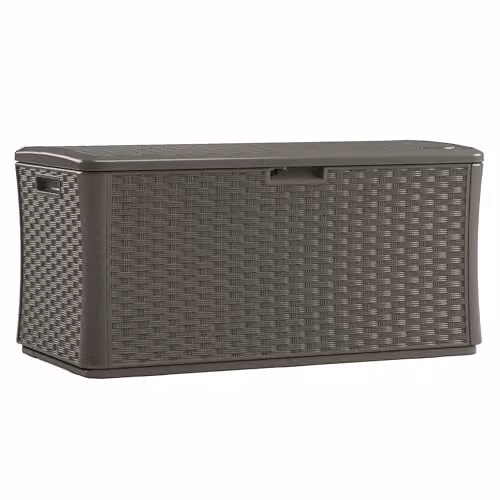 Rowlinson Oregon 507L Garden Storage Box in Stone Grey, W140 x D72 x H69 cm