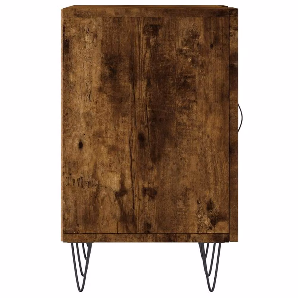 Berkfield Home Smoked Oak TV Cabinet in Brown, W/D/H: 150 x 30 x 50 cm – 4