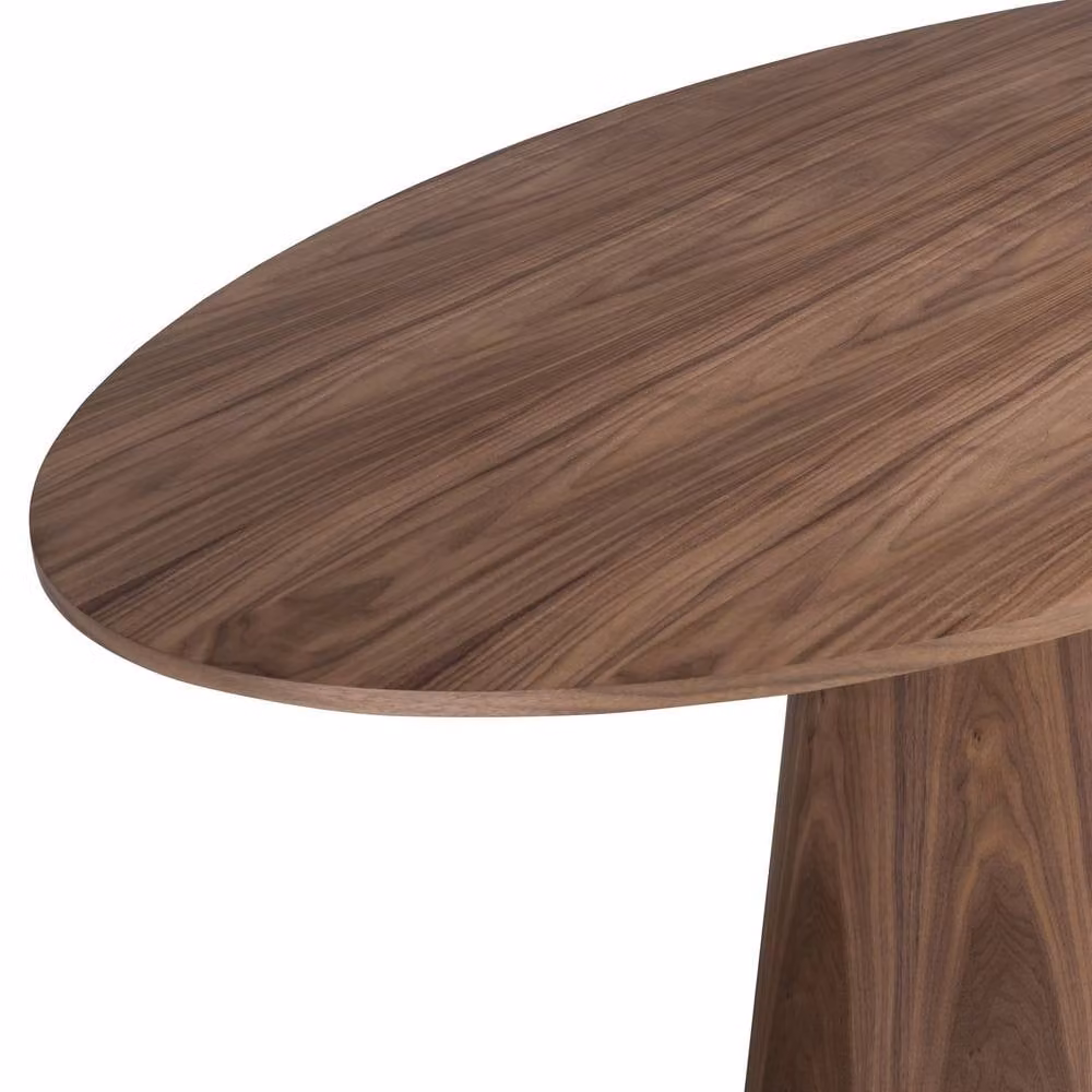 Angel Cerda Oval Walnut Dining Table in Brown, W/D/H: 220 x 110 x 76 cm – 5
