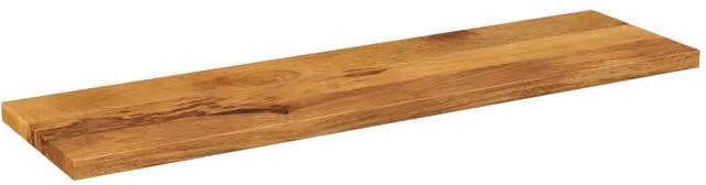 Berkfield Home Rectangular Solid Mango Wood Table Top, Brown, W: 110 cm, D: 20 cm, H: 3.8 cm