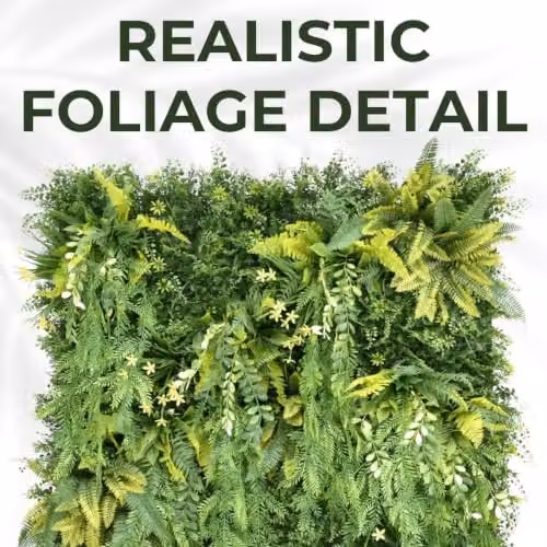 Ark Mat Realistic Artificial Plant Living Wall Panels, Green, W x H: 100 x 100 cm – 6