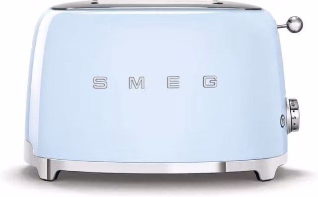 Smeg 2 Slice Toaster in Blue with Cable Storage