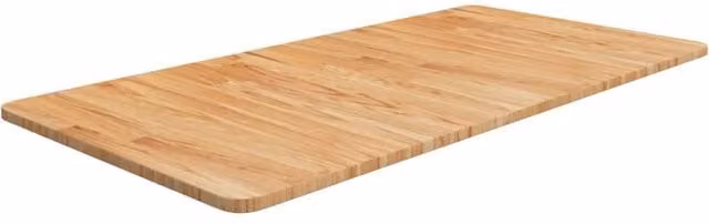 Berkfield Home Bathroom Countertop Solid Wood in Brown, W: 100 cm, D: 50 cm, H: 1.5 cm