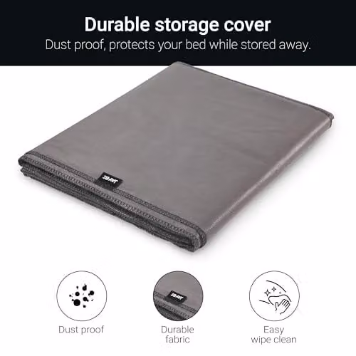 JAY-BE Grey Tailored Storage Cover for 120cm Grand Folding Bed – 3