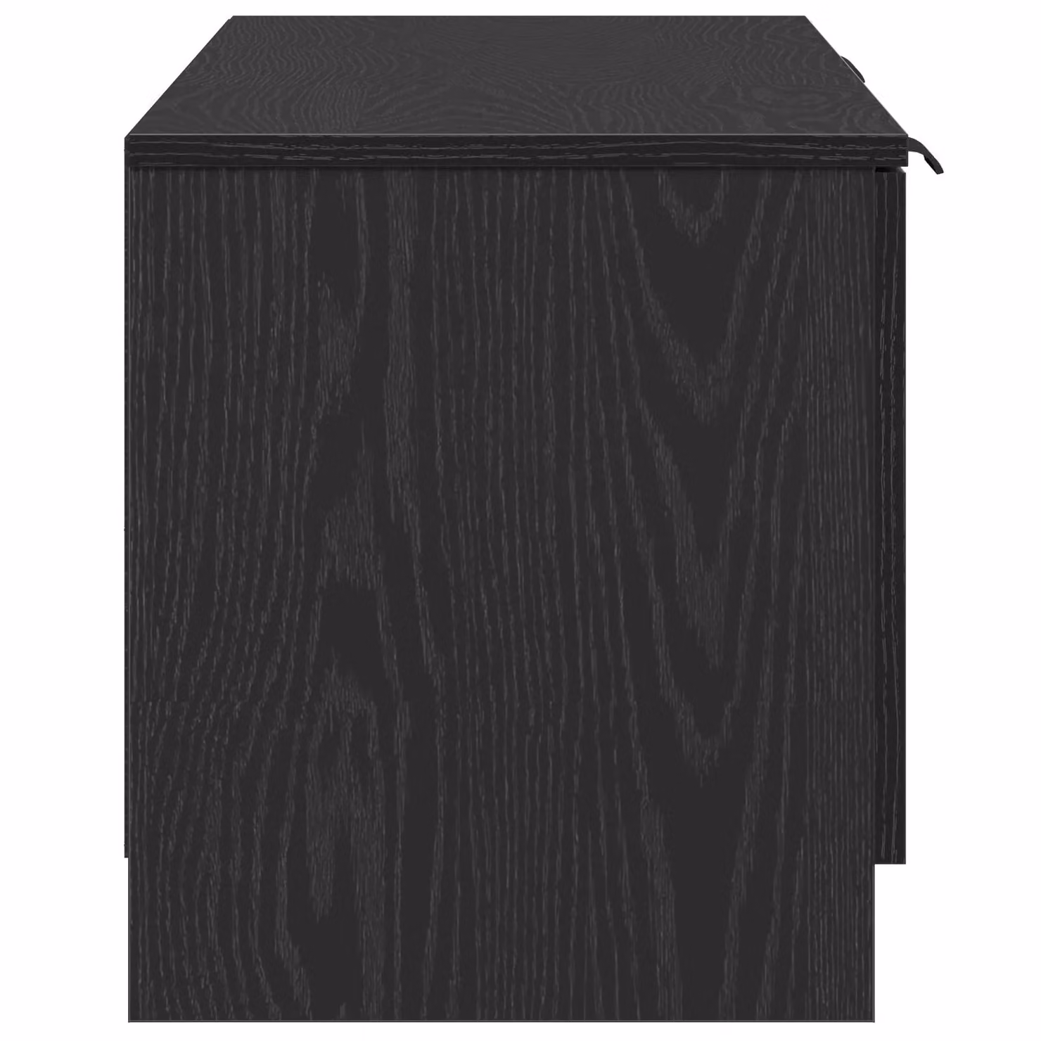 Berkfield Home Modern TV Cabinet in Black Oak, W/D/H: 140 x 35 x 40 cm – 3
