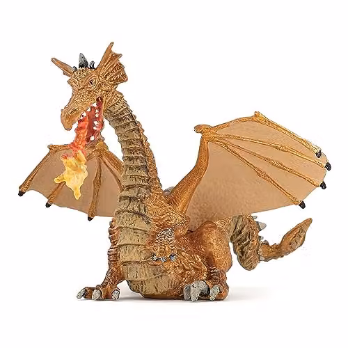 Papo Enchanted World Collection Dragon Figurine in Gold and Multicolour – 1