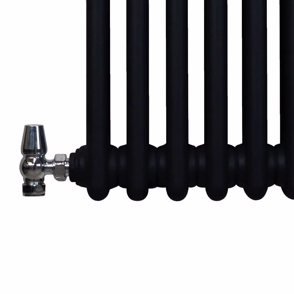 Monstershop Traditional 3 Column Steel Radiator, Black, H 180 cm x W 20.2 cm x D 10 cm – 9