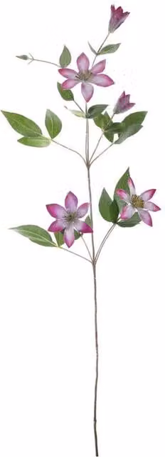 KDMD Lavender and White Snowy Clematis Floral Arrangement, Height: 78 cm