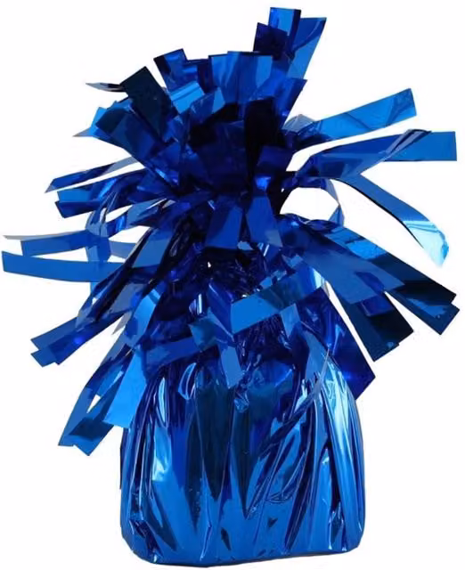 KDMD Dark Blue Foil Balloon Weights with Hanging Tags, 12 Pack