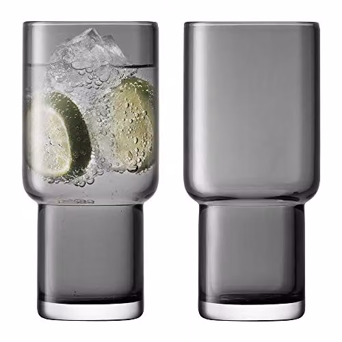 LSA International Utility Tumbler Set of 2, Grey, 300ml