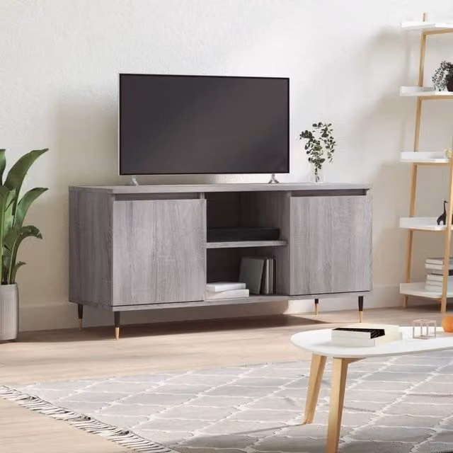 Berkfield Home Grey Sonoma TV Cabinet W/D/H: 104 x 35 x 50 cm – 1