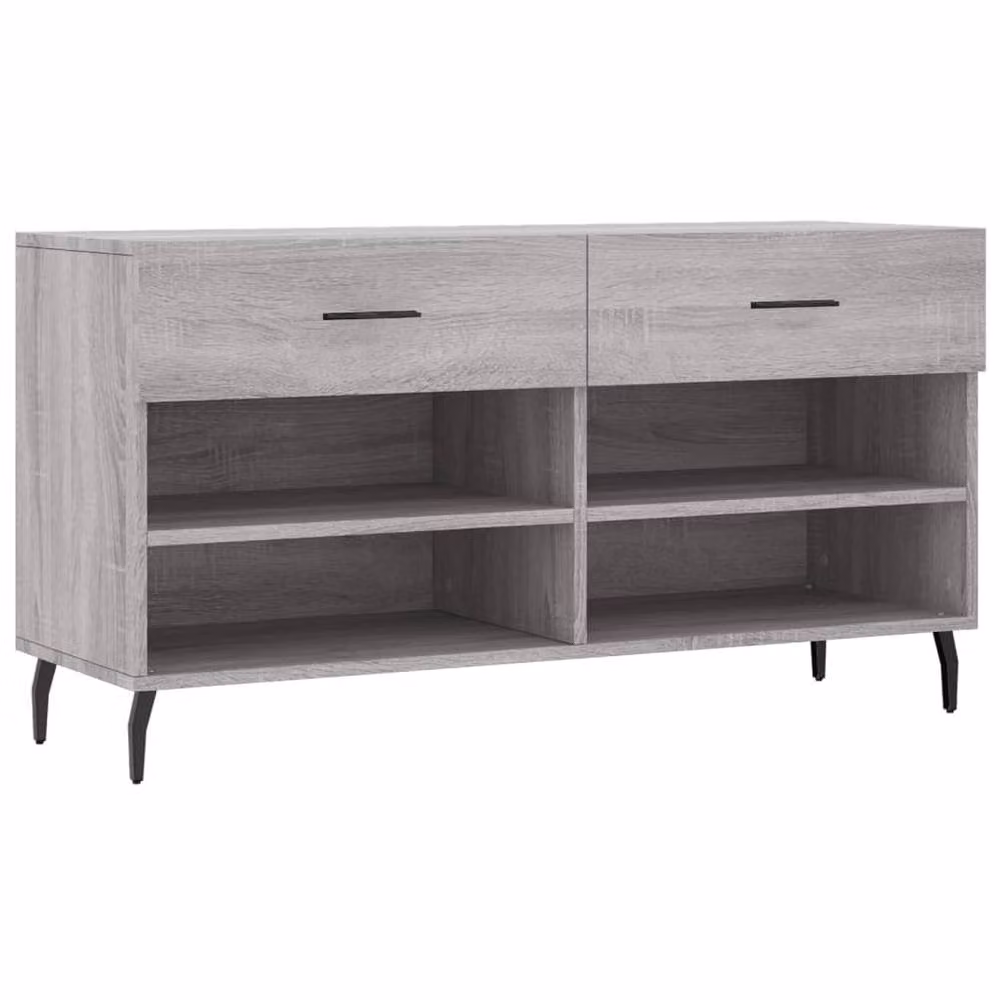 Berkfield Home Grey Sonoma Shoe Bench W/D/H: 102 x 35 x 55 cm – 3
