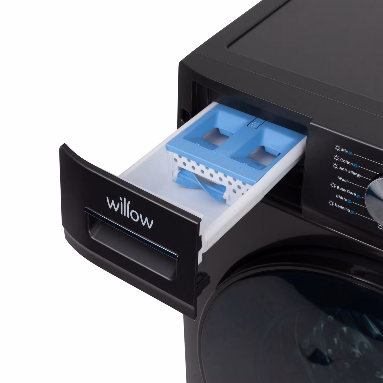 Willow WWDE8514GRY Front Loading Washer Dryer, 8kg Capacity, 1400 Spin, BLDC Inverter Motor, Grey – 4