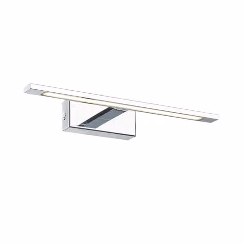 Netlighting Lamiena Modern LED Bathroom Over Mirror Wall Light in Silver with 3000 K Warm White