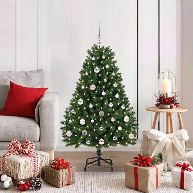 Berkfield Home Artificial Green Christmas Tree with Stand, Height: 120 cm – 1