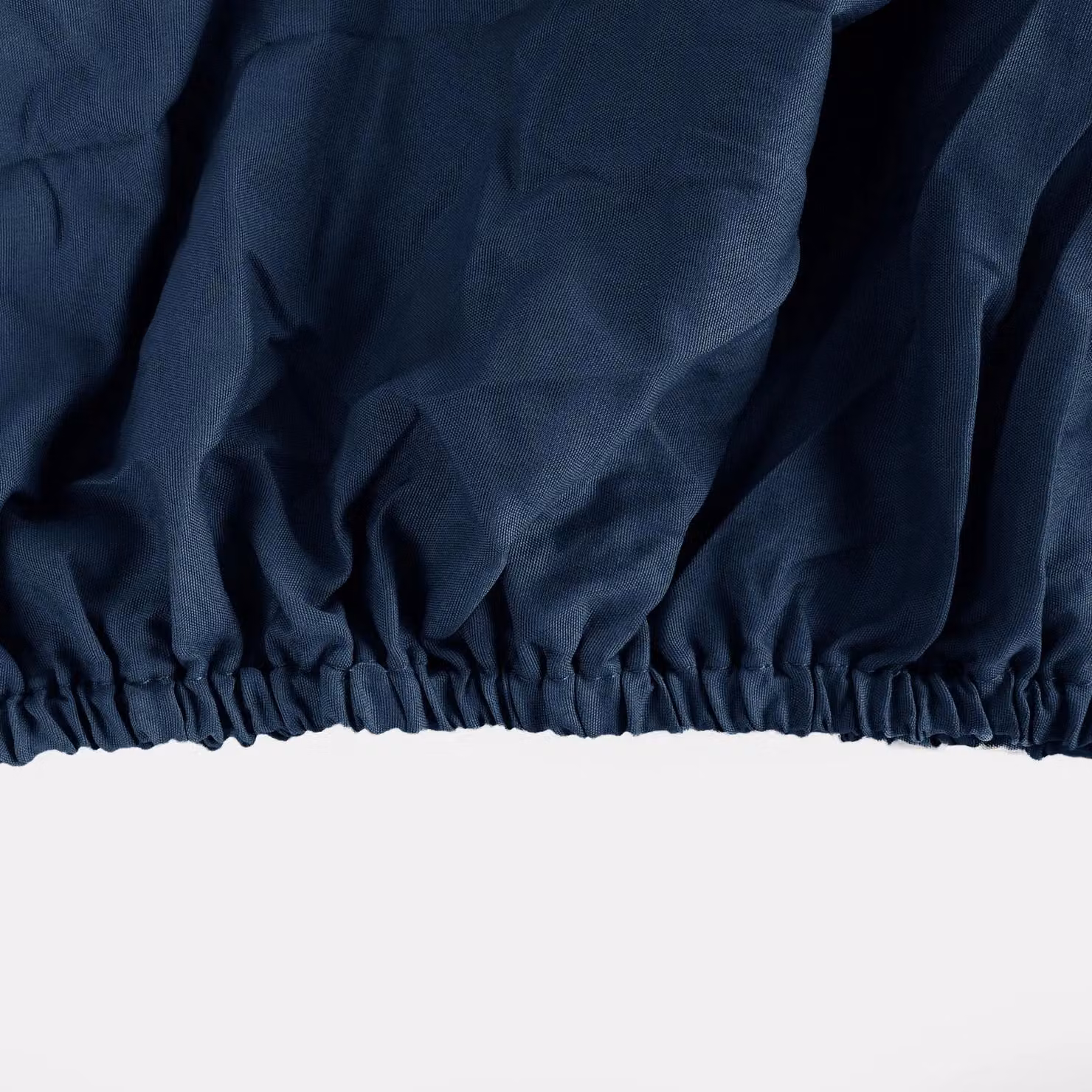 OHS Single Microfibre Deep Fitted Bed Sheet, Dark Navy Blue, W/D/H: 90 x 190 x 30 cm – 6