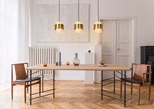 Lucide Firmin Dimmable Adjustable Bar Pendant Light in Gold/Brass with 3 x E27 Sockets – 2