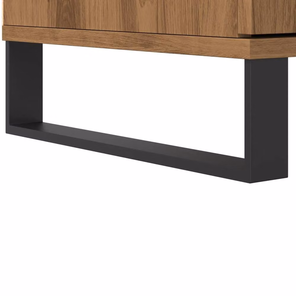 Berkfield Home Artisan Oak Highboard in Brown, W/D/H: 60 x 36 x 110 cm – 5