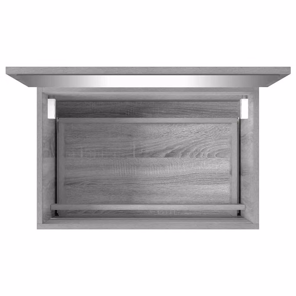 Berkfield Home 2 Piece Modern Bathroom Furniture Set in Grey Sonoma, featuring a Wall Mounted Vanity Unit and Mirror Cabinet – 2