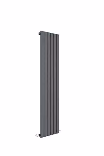 Nuie HLA71 Sloane Modern Home Wall Mount Designer Vertical Single Panel Radiator, Anthracite, H: 150 cm, W: 35.4 cm, D: 5.3 cm