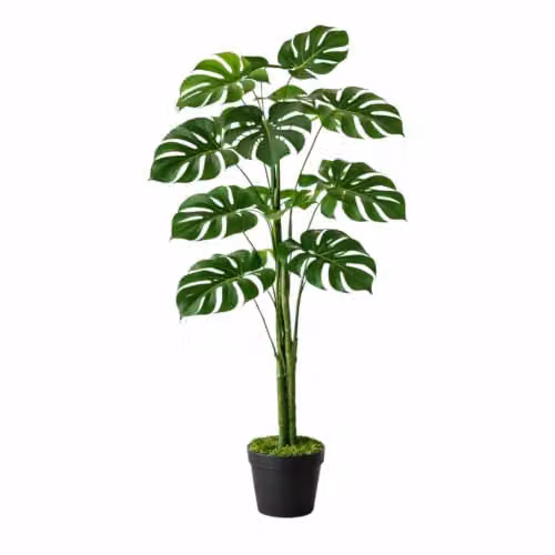 Leaf Large Green Artificial Monstera Plant, Height: 120 cm
