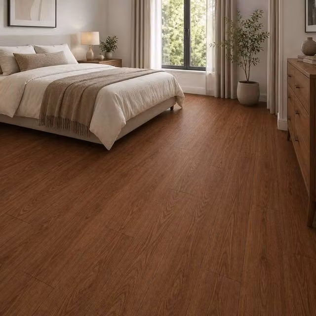 ENER-J Britwall Victorian Oak SPC Luxury Vinyl Flooring, Brown Wood Look Click Lock Plank, 2.2 m2, Thickness: 6 mm, Plank Size: 1220 x 181 mm